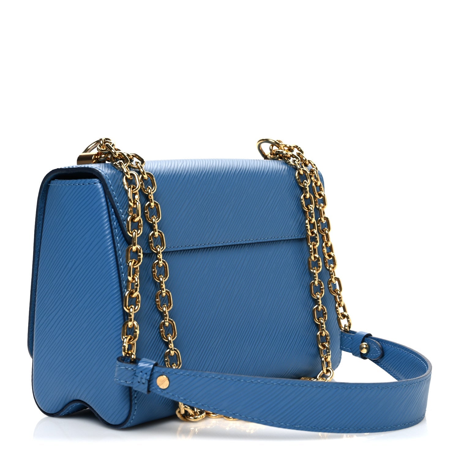 Louis Vuitton Epi Twist Shoulder Bag MM Blue Jean