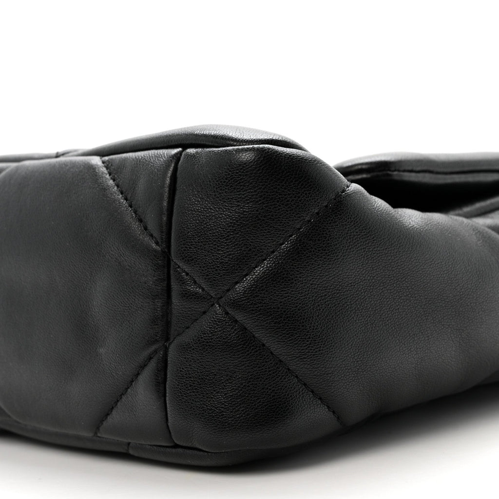 Chanel Lambskin Quilted Medium Chanel 19 Flap Black
