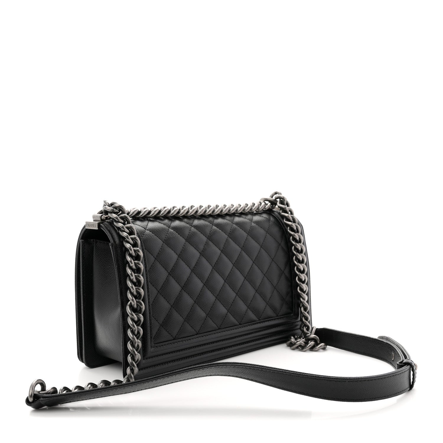 Chanel Caviar Quilted Medium Boy Flap Black