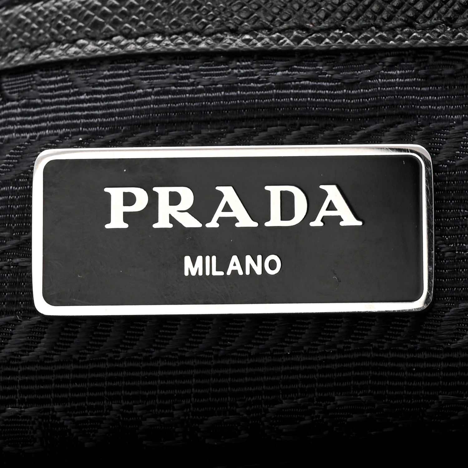Prada Tessuto Nylon Saffiano Medium Backpack Black