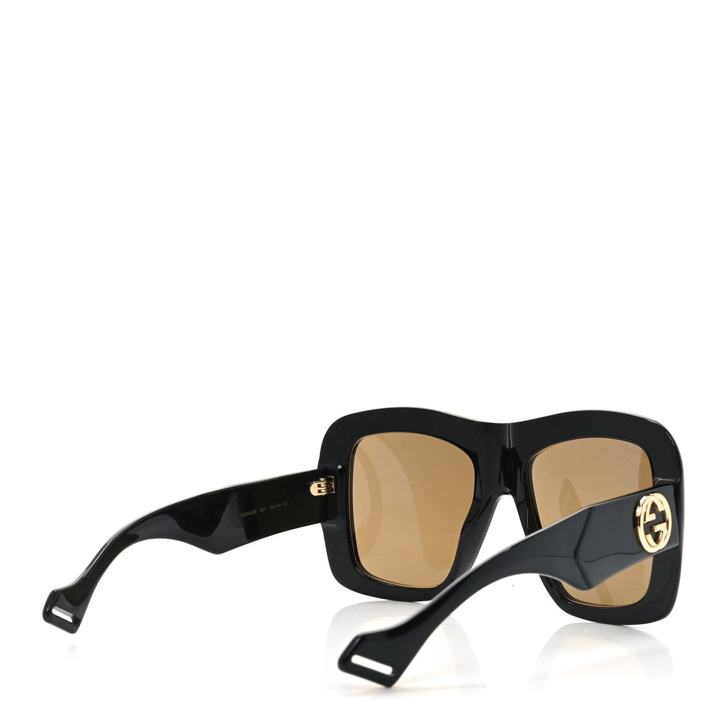 Gucci Acetate Square Frame Sunglasses GG0498S Black