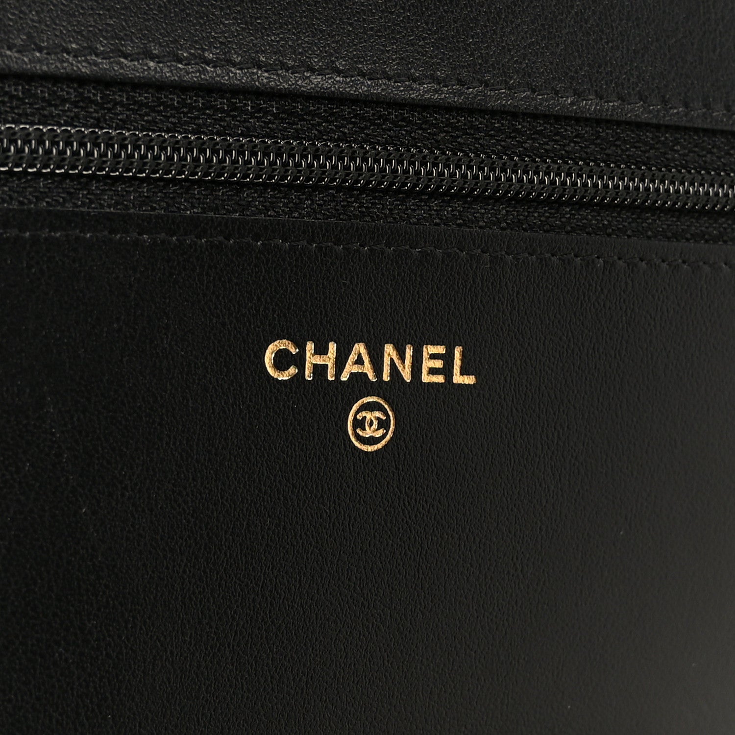 Chanel Caviar Quilted Boy Wallet On Chain WOC Black