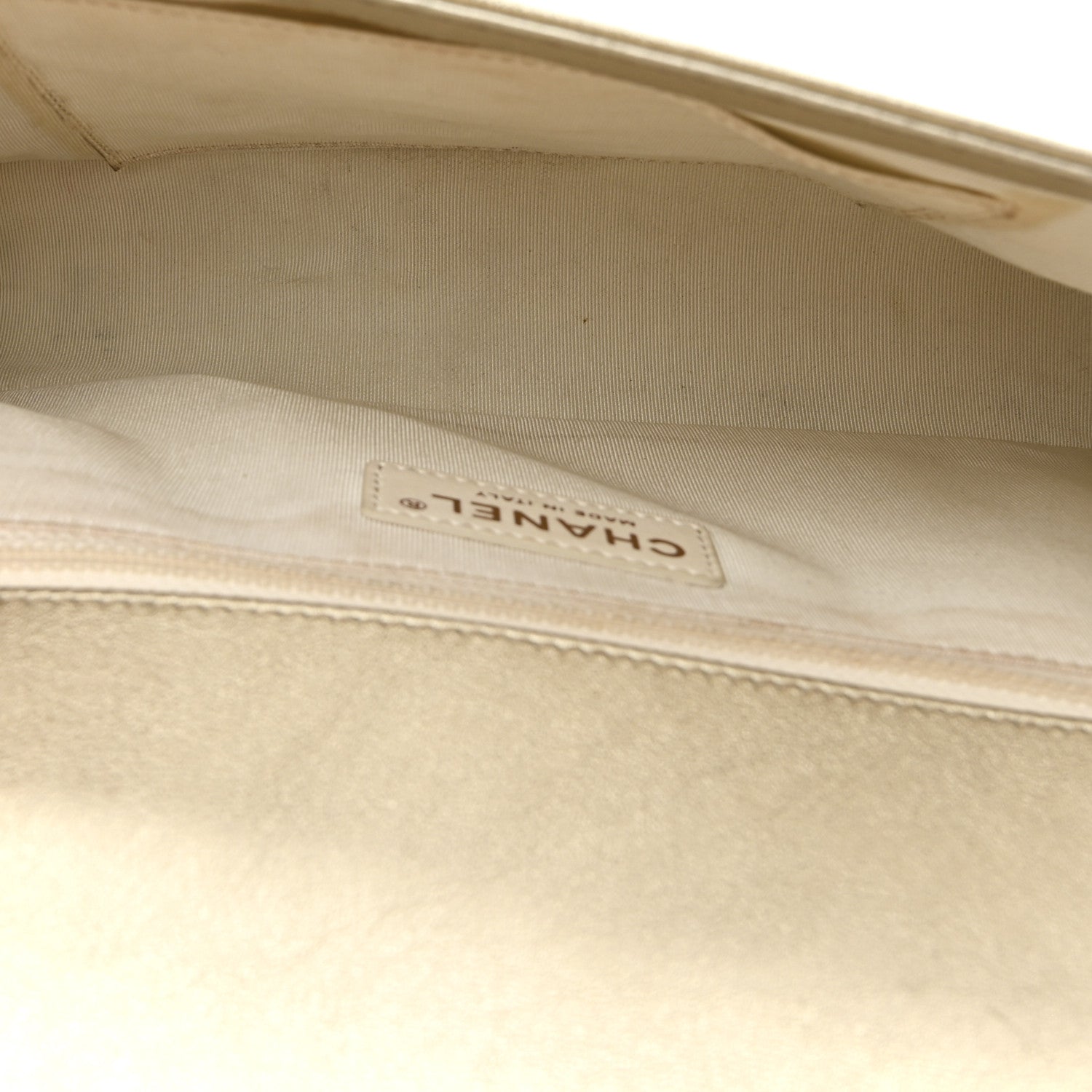 Chanel Lambskin Perforated Quilted New Medium Boy Flap Gold