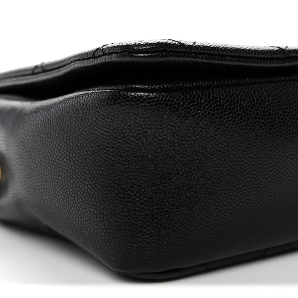 Chanel Caviar Quilted Small Fashion Therapy Flap Bag Black