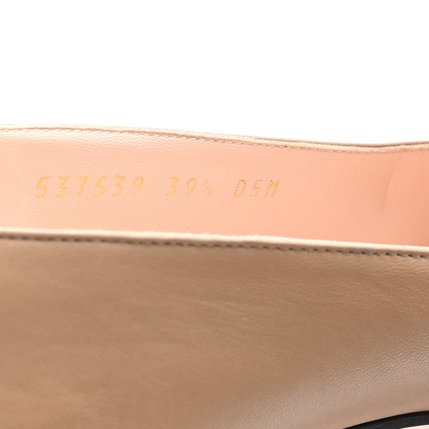 Gucci Malaga Kid Sylvie Web Chain Mid Heel Loafers 39.5 Mud