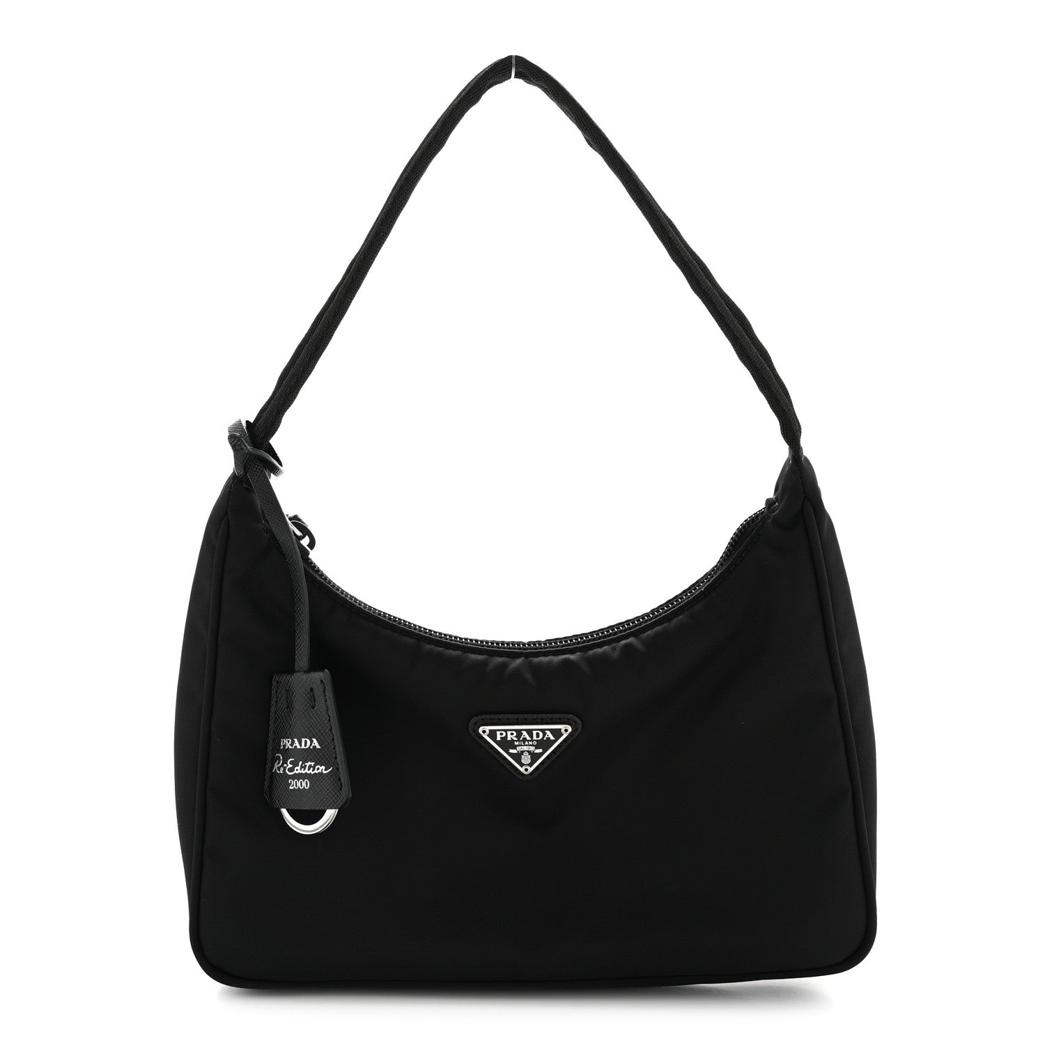 Prada Tessuto Nylon Mini Re-Edition 2000 Bag Black
