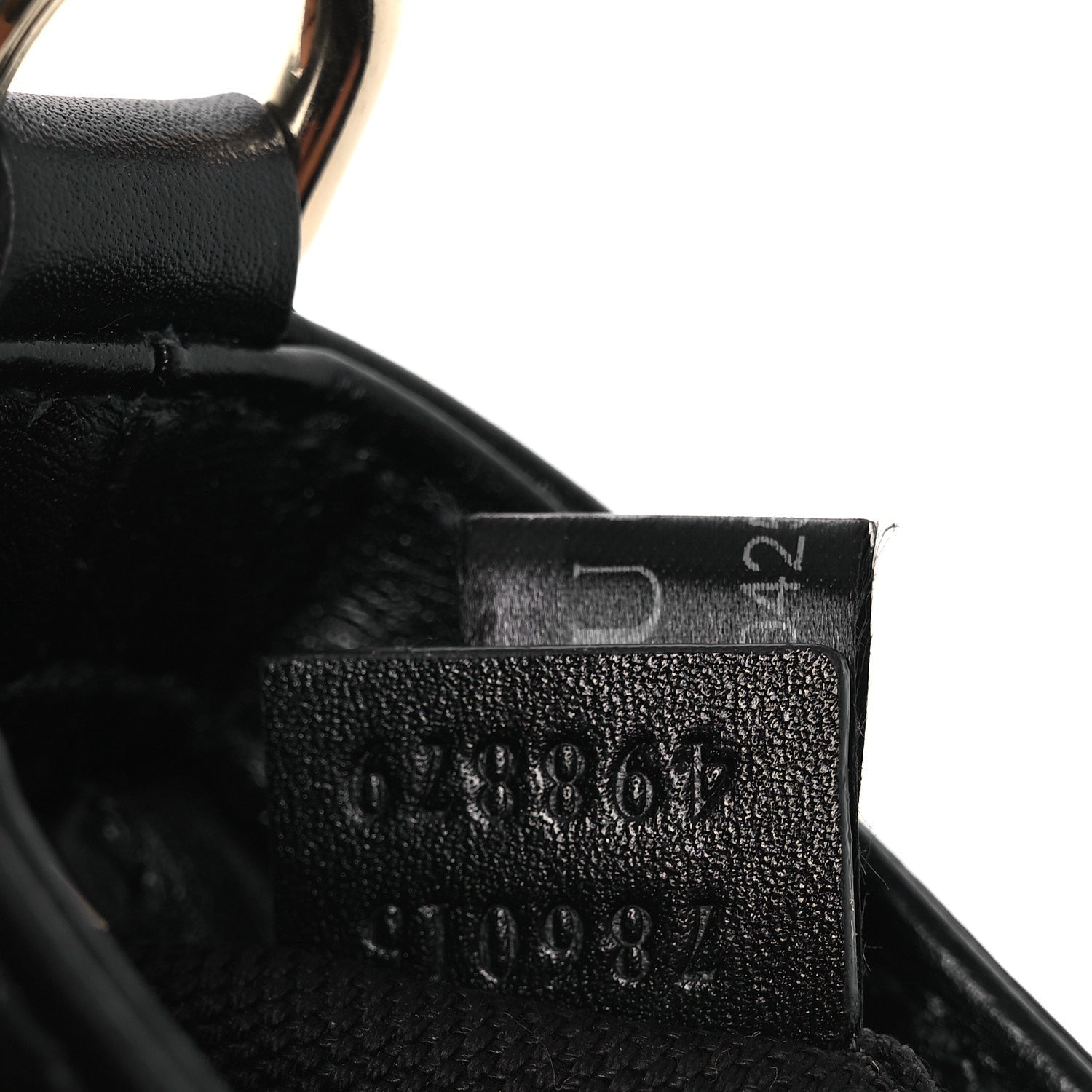 Gucci Calfskin Mini Moon Side Shoulder Bag Black