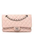 Chanel Caviar Quilted Medium Double Flap Light Pink
