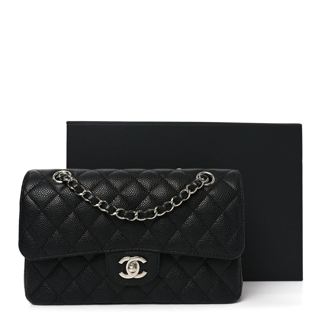 Chanel Caviar Quilted Medium Double Flap Black