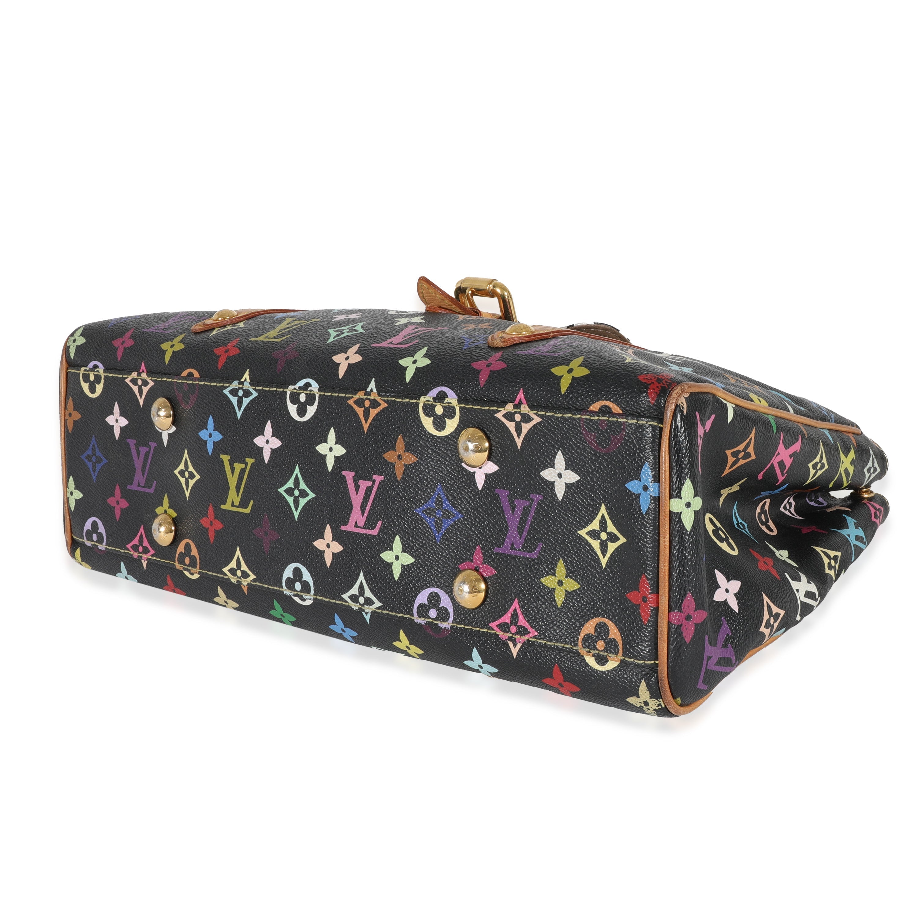 Louis Vuitton x Takashi Murakami Black Monogram Multicolore Aurelia MM