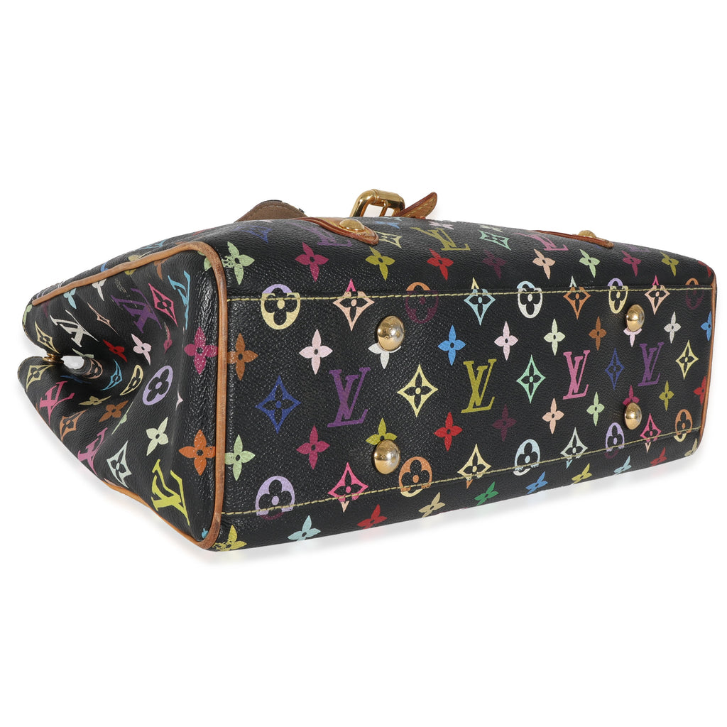 Louis Vuitton x Takashi Murakami Black Monogram Multicolore Aurelia MM