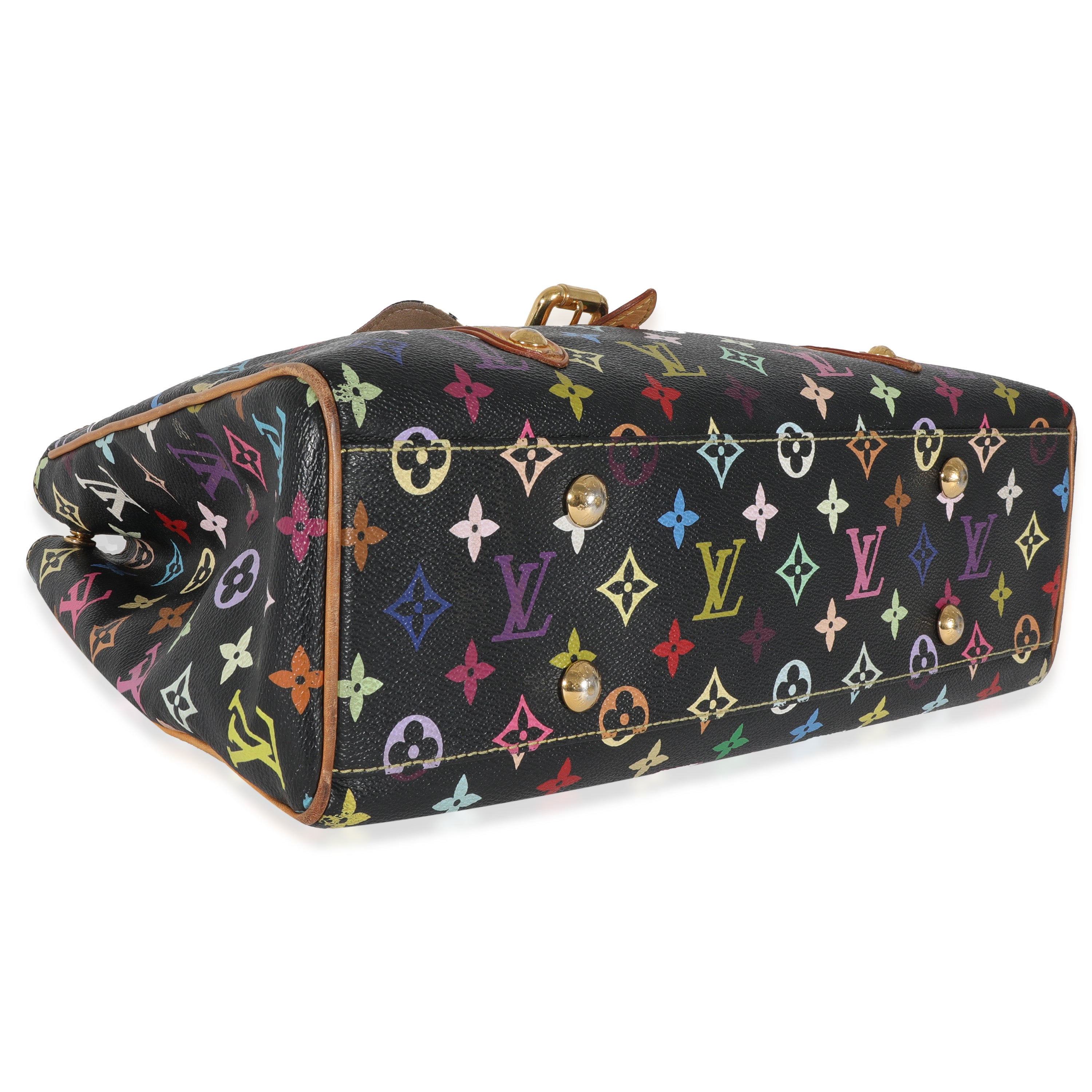 Louis Vuitton x Takashi Murakami Black Monogram Multicolore Aurelia MM