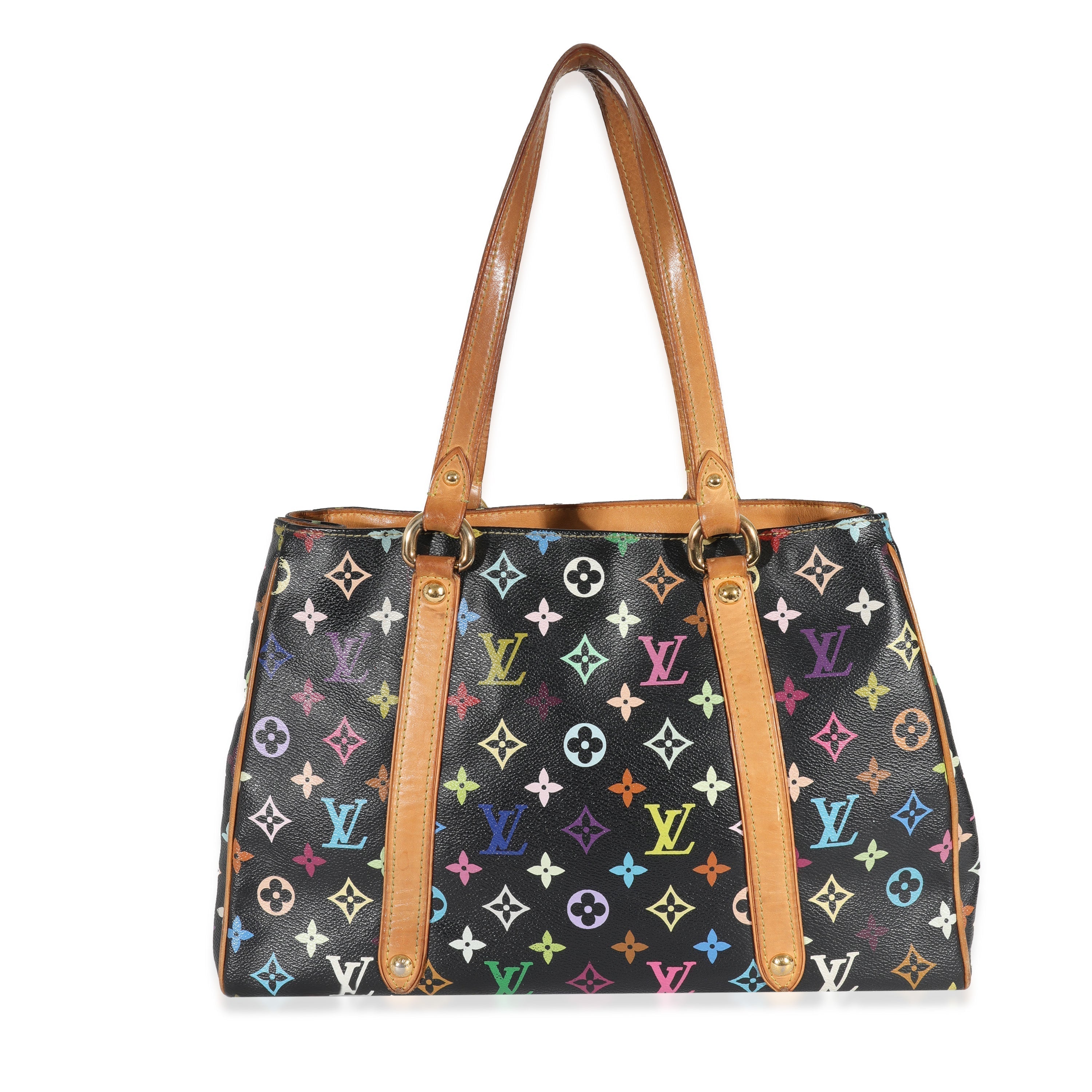 Louis Vuitton x Takashi Murakami Black Monogram Multicolore Aurelia MM
