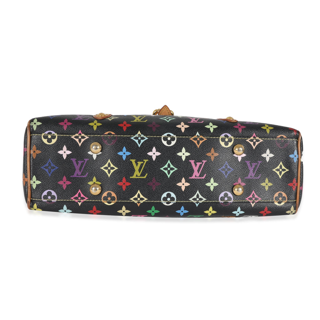 Louis Vuitton x Takashi Murakami Black Monogram Multicolore Aurelia MM