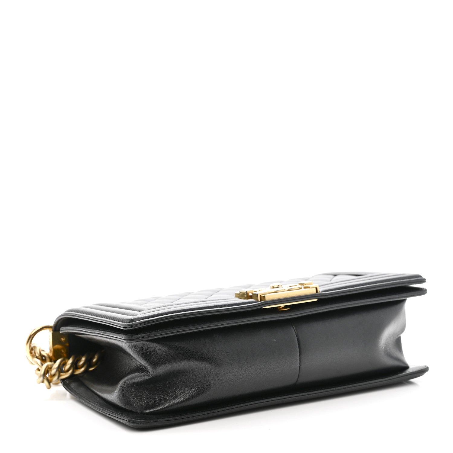 Chanel Lambskin Quilted Medium Boy Flap Black