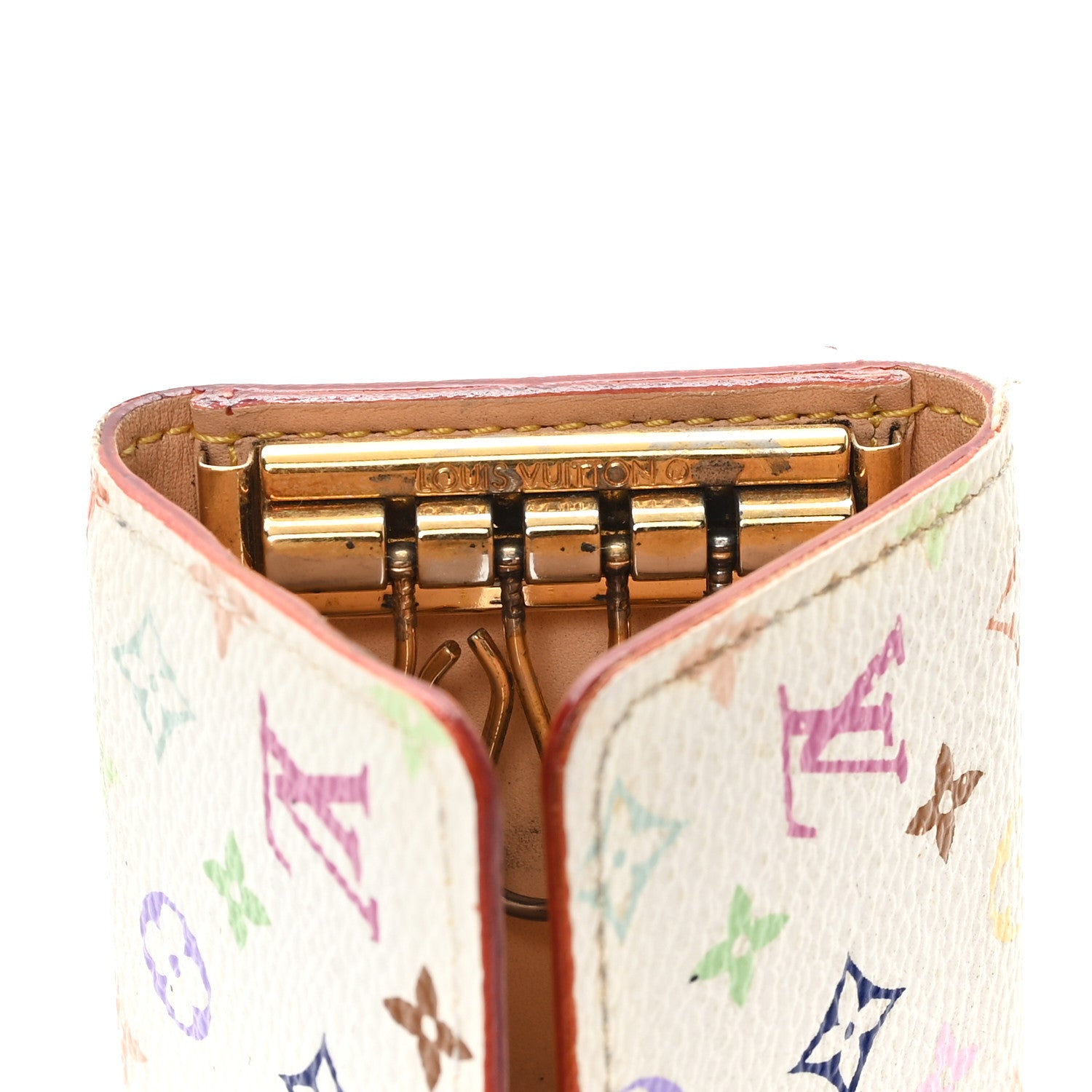 Louis Vuitton Monogram Multicolor Multicles 4 Key Holder White