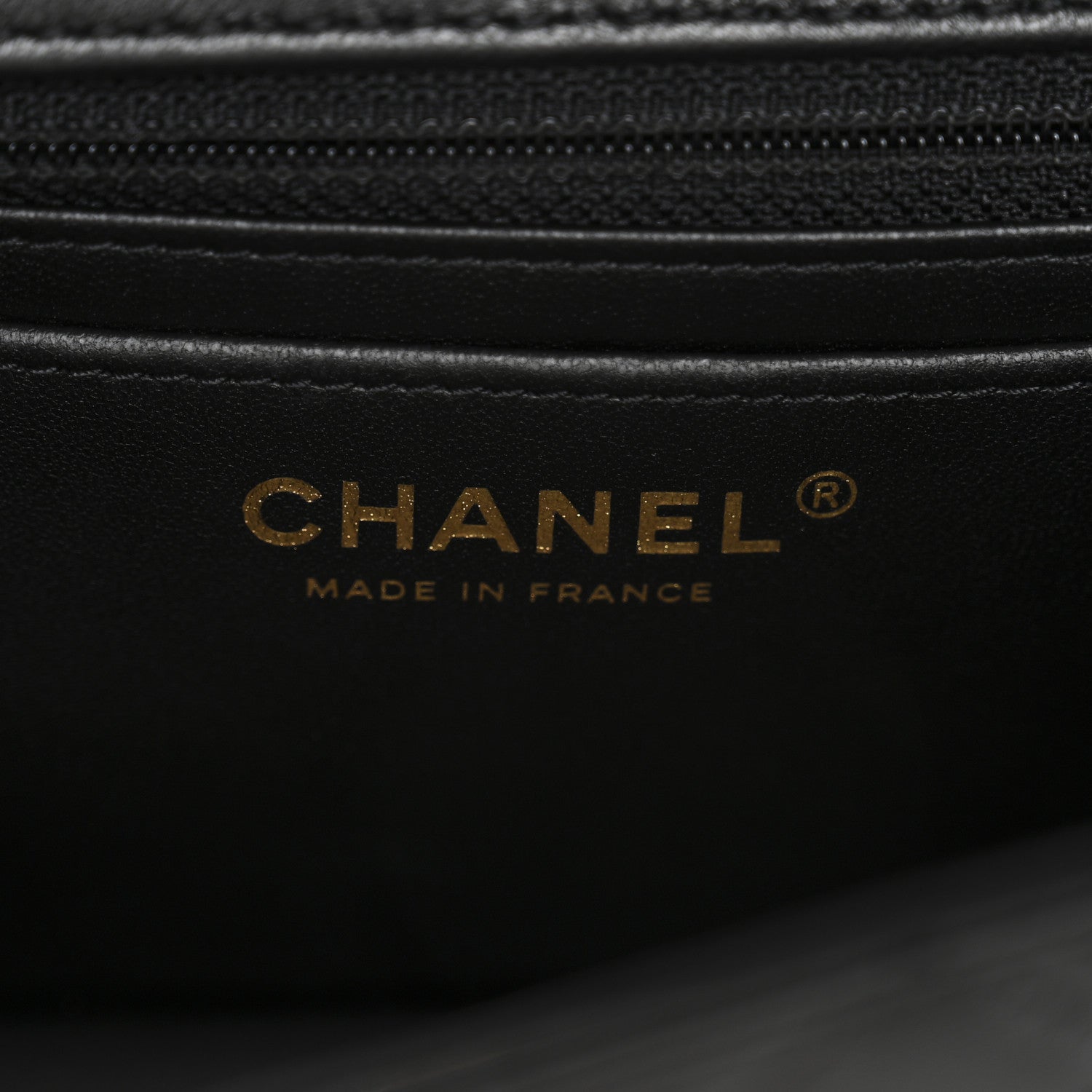 Chanel Lambskin Quilted Mini Rectangular Flap Black