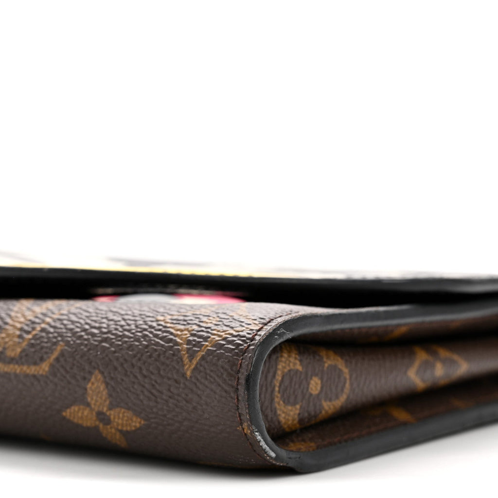 Louis Vuitton Monogram Kabuki Chain Wallet Black