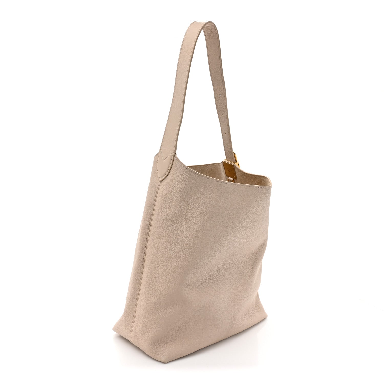 Louis Vuitton Grained Calfskin Low Key Hobo MM Limestone