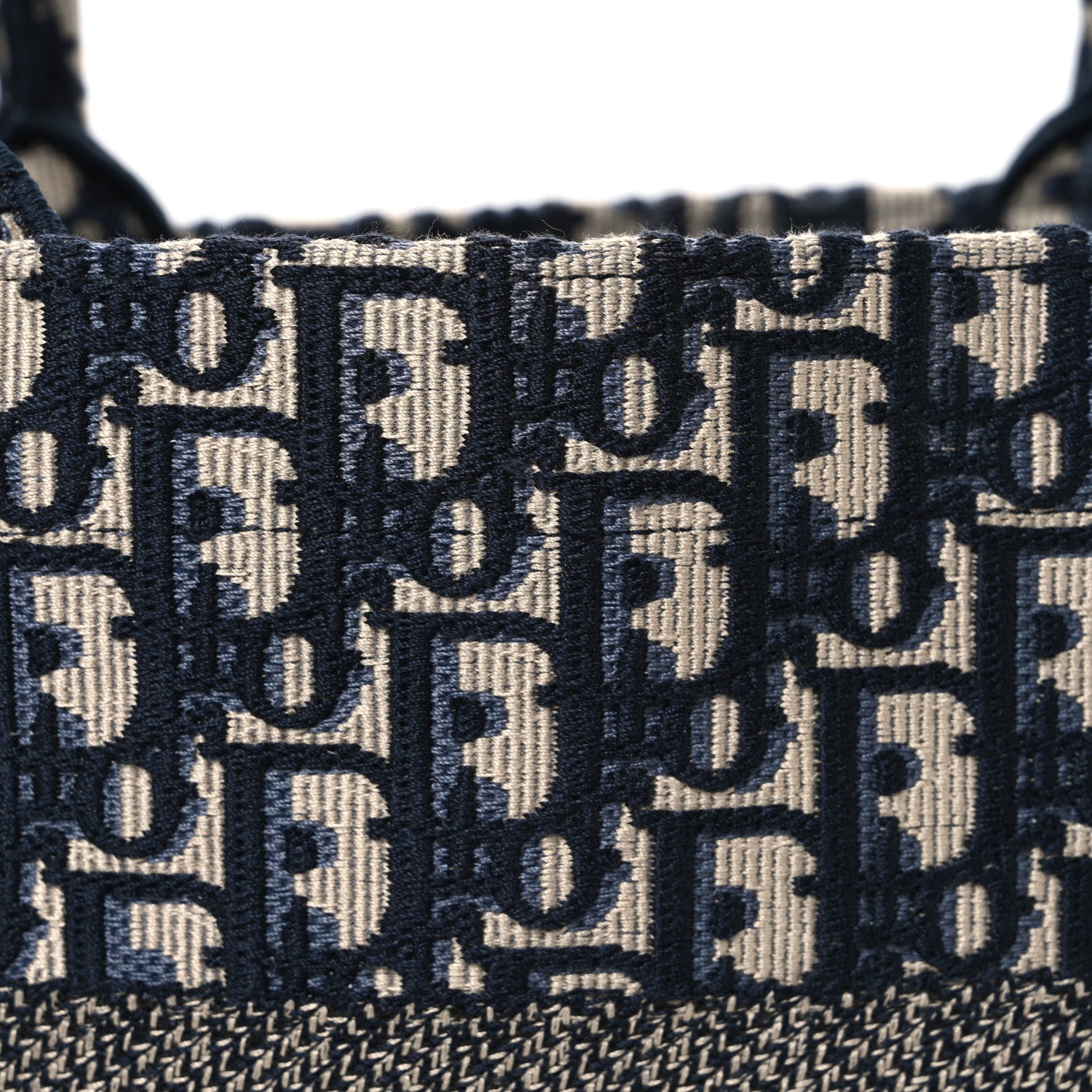 Christian Dior Oblique Medium Book Tote Blue Multicolor