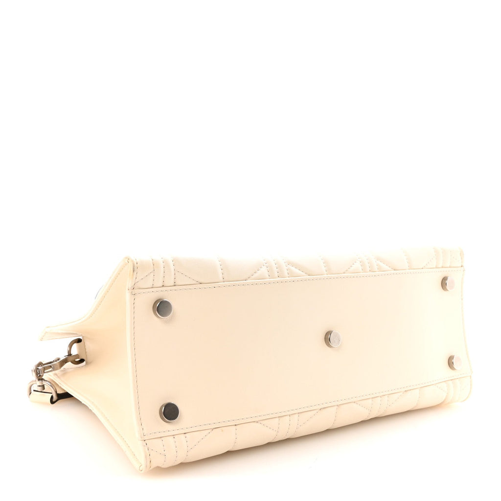 Gucci Cafskin Web Quilted Large Dionysus Tote Bag White
