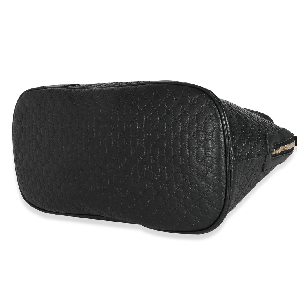 Gucci Black Microguccissima Medium Dome Satchel