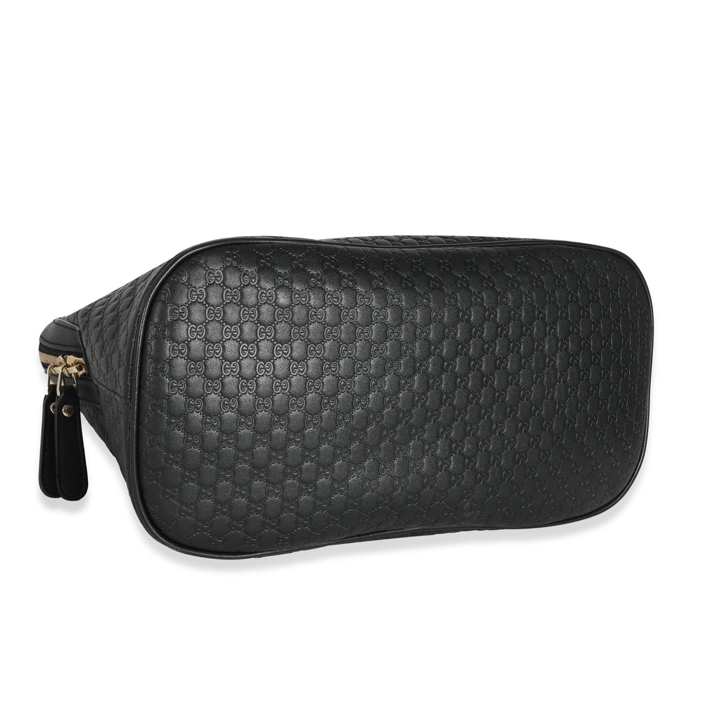 Gucci Black Microguccissima Medium Dome Satchel