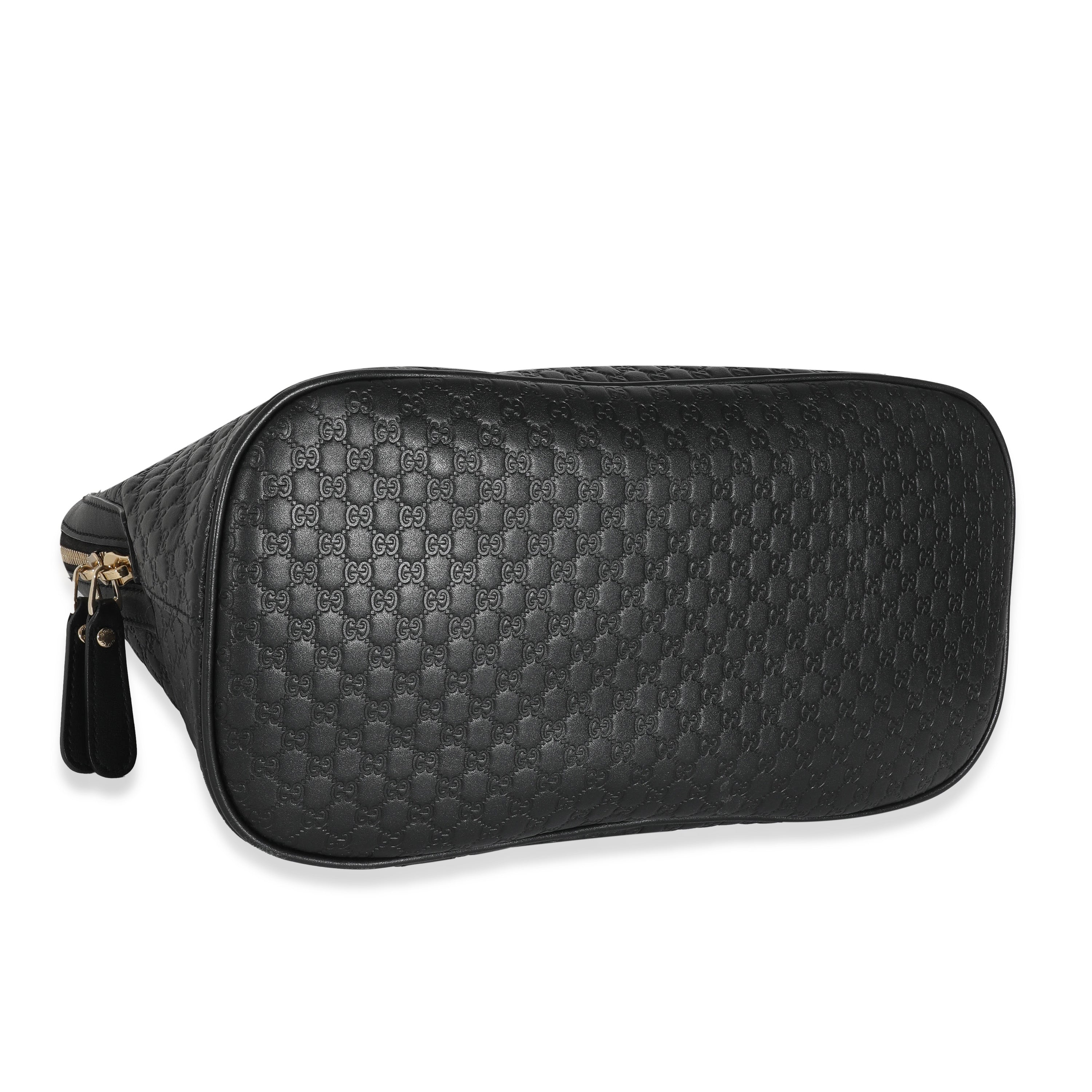 Gucci Black Microguccissima Medium Dome Satchel