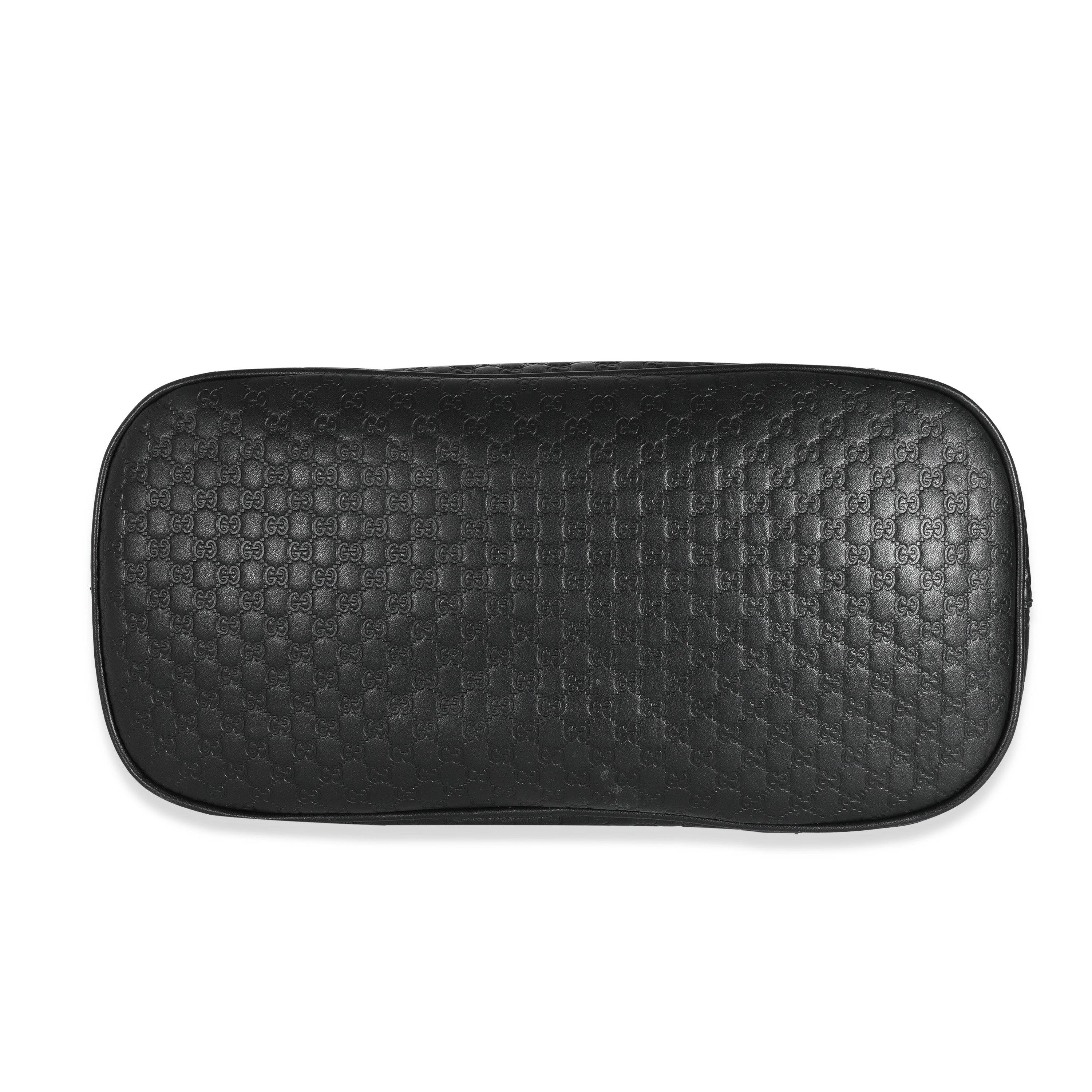 Gucci Black Microguccissima Medium Dome Satchel