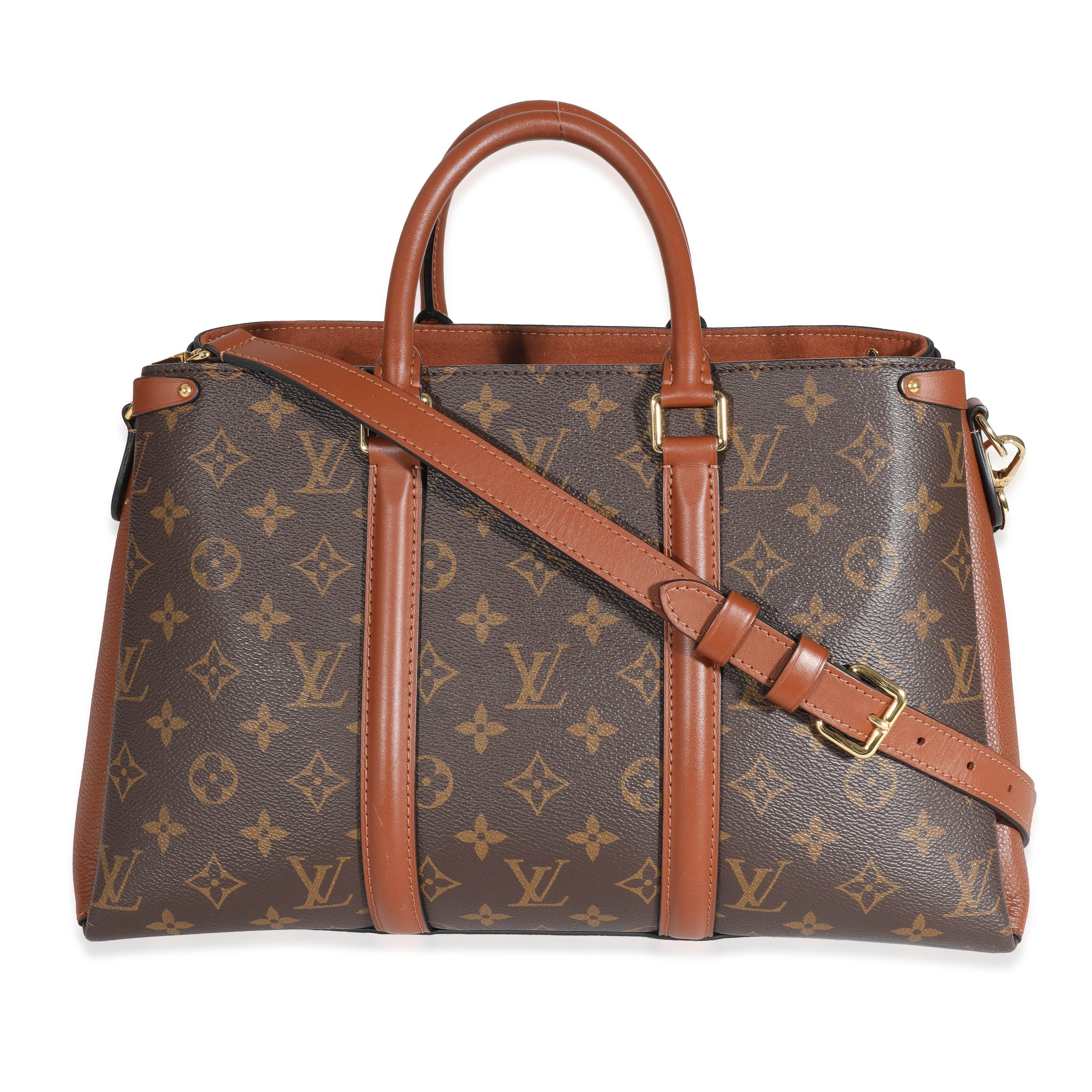 Louis Vuitton Caramel Monogram Canvas Soufflot MM