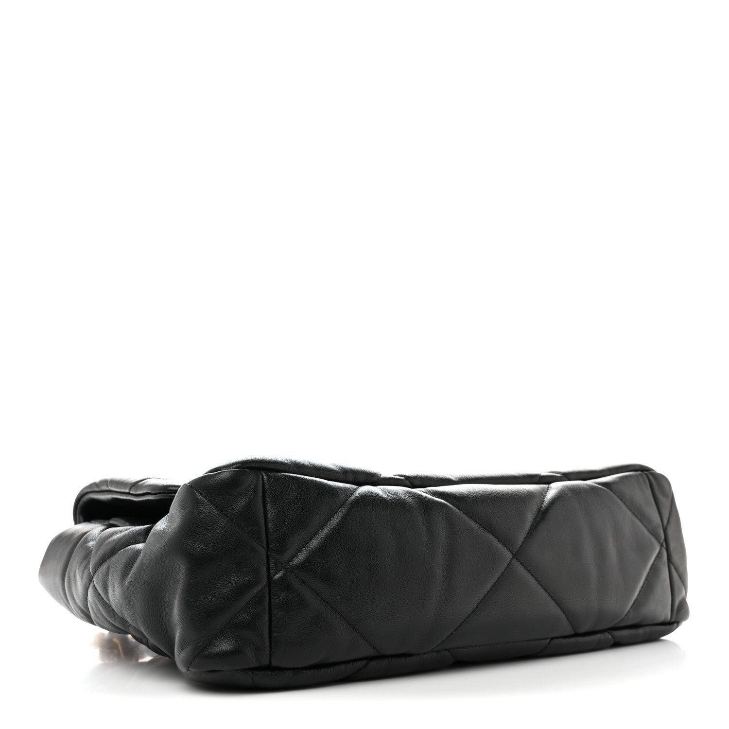 Chanel Lambskin Quilted Large Chanel 19 Flap Black
