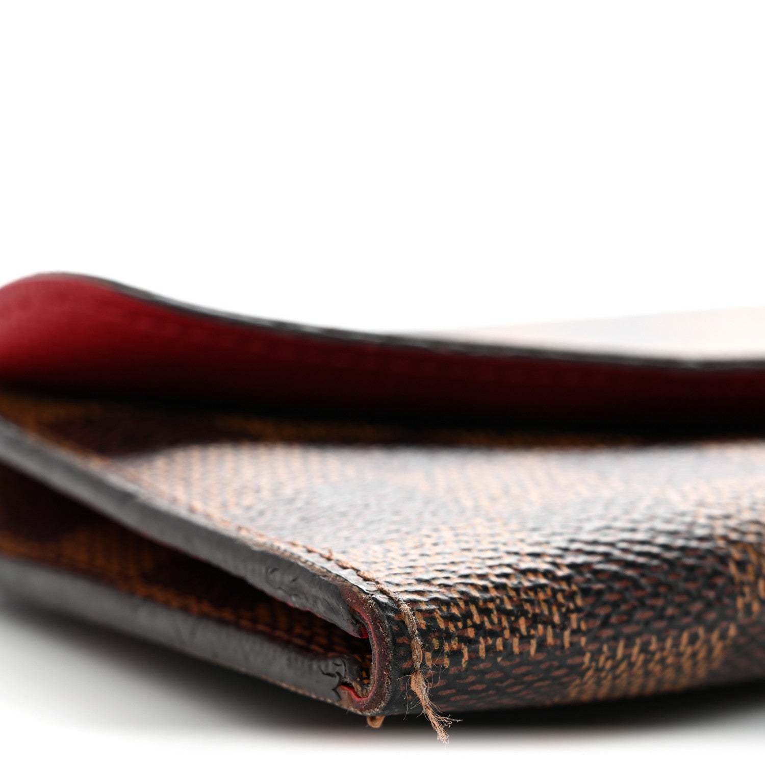 Louis Vuitton Damier Ebene Josephine Wallet Red
