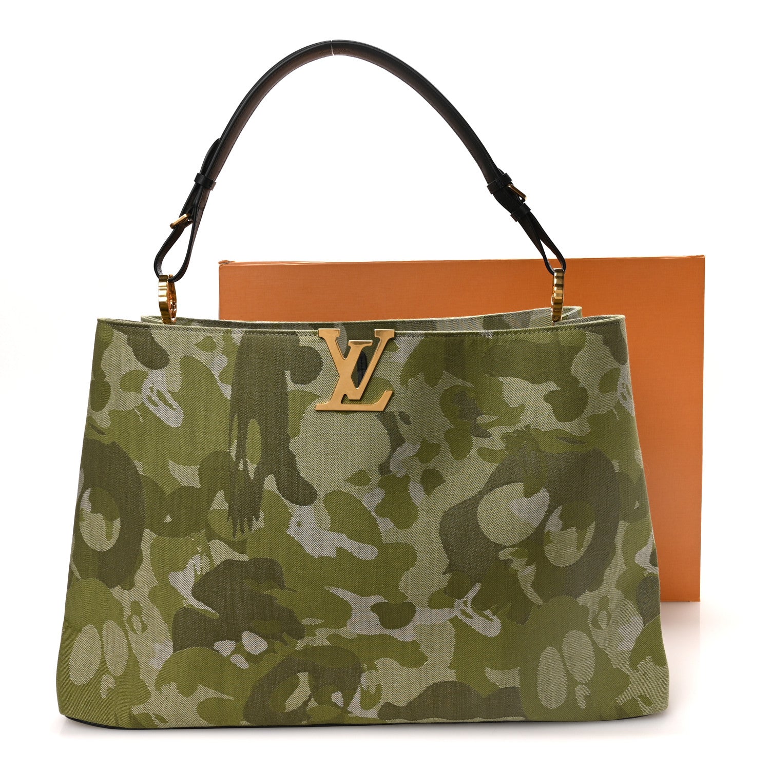 Louis Vuitton LV X TM Washed Denim Artycapucines Camouflage XXXL Khaki