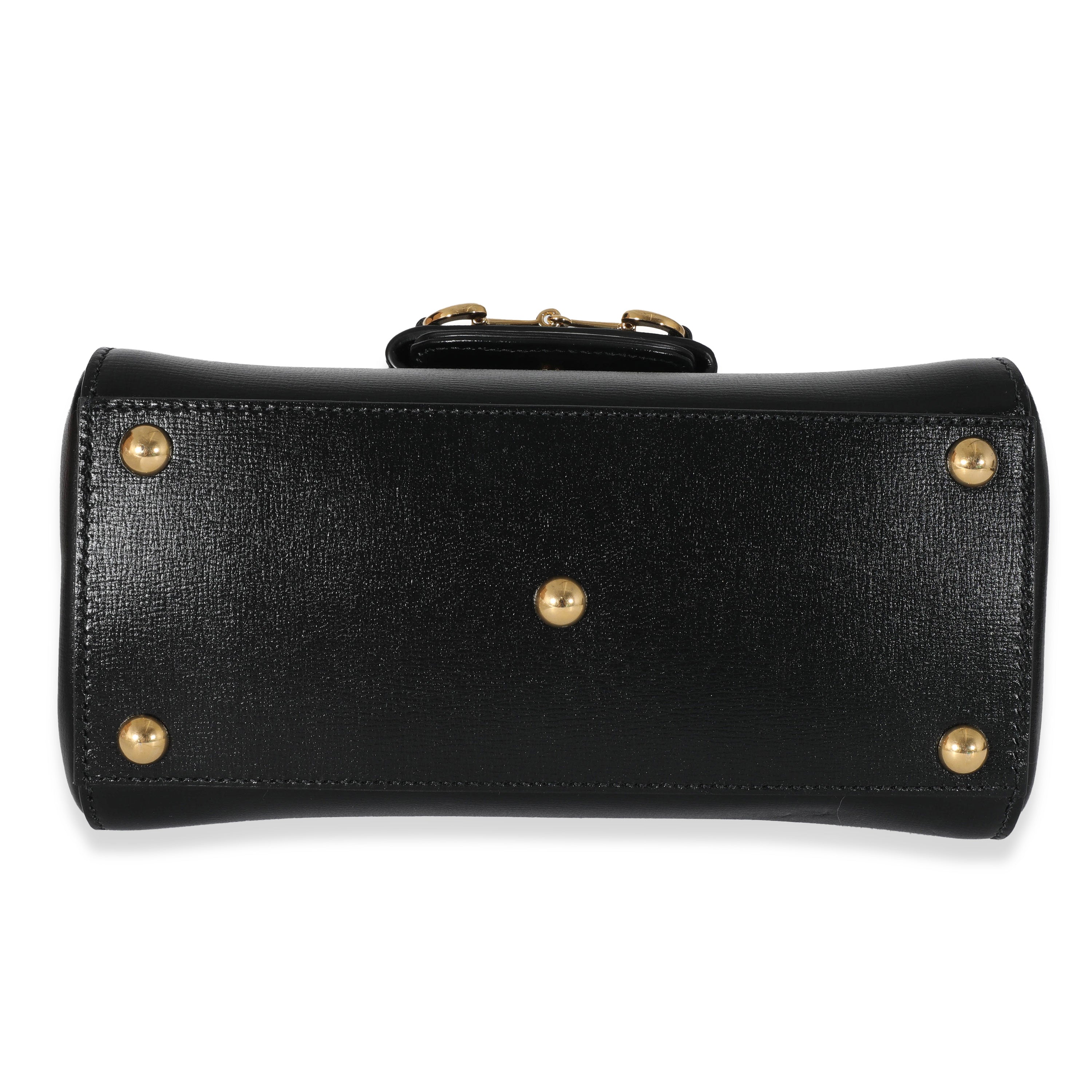 Gucci Black Leather Horsebit 1955 Mini Bag