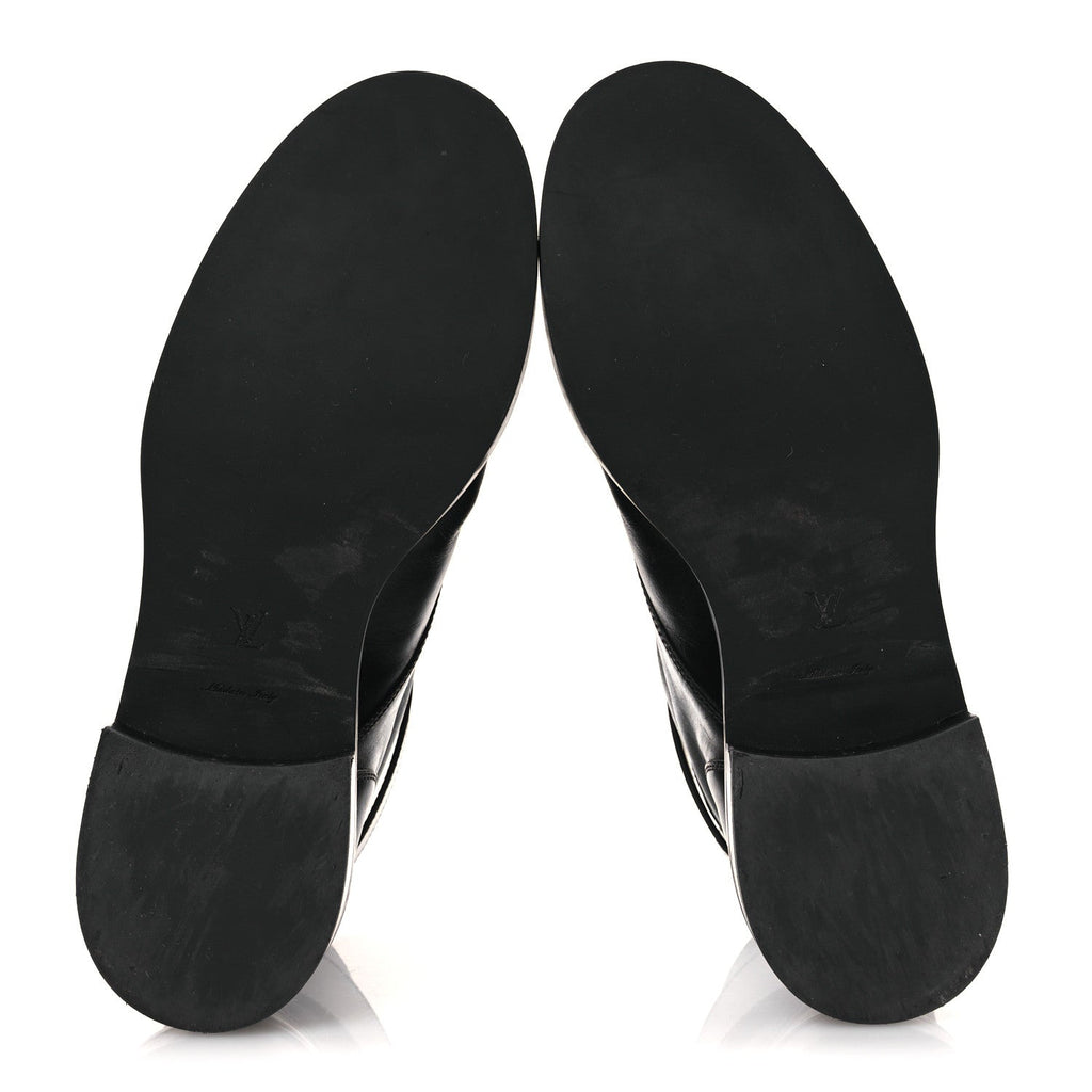 Louis Vuitton Calfskin Wonderland Ranger Boots 41 Black