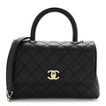 Chanel Caviar Quilted Mini Coco Handle Flap Black
