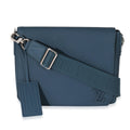 Louis Vuitton Blue Cowhide Aerogram Takeoff Messenger