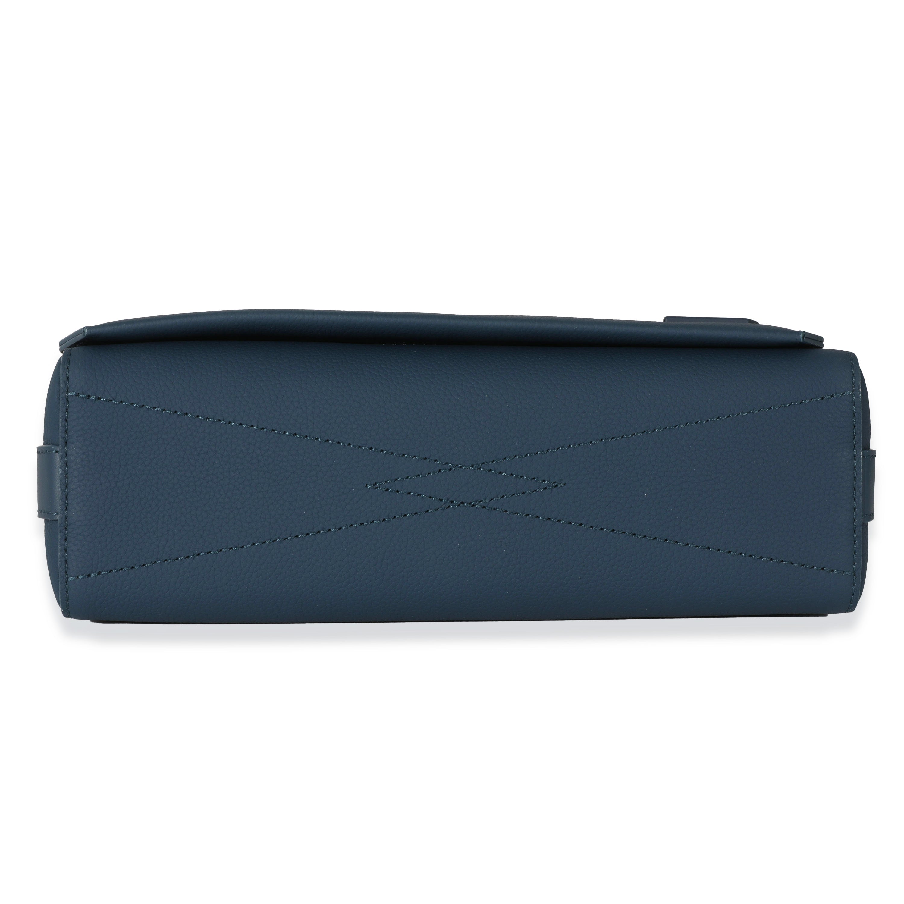 Louis Vuitton Blue Cowhide Aerogram Takeoff Messenger