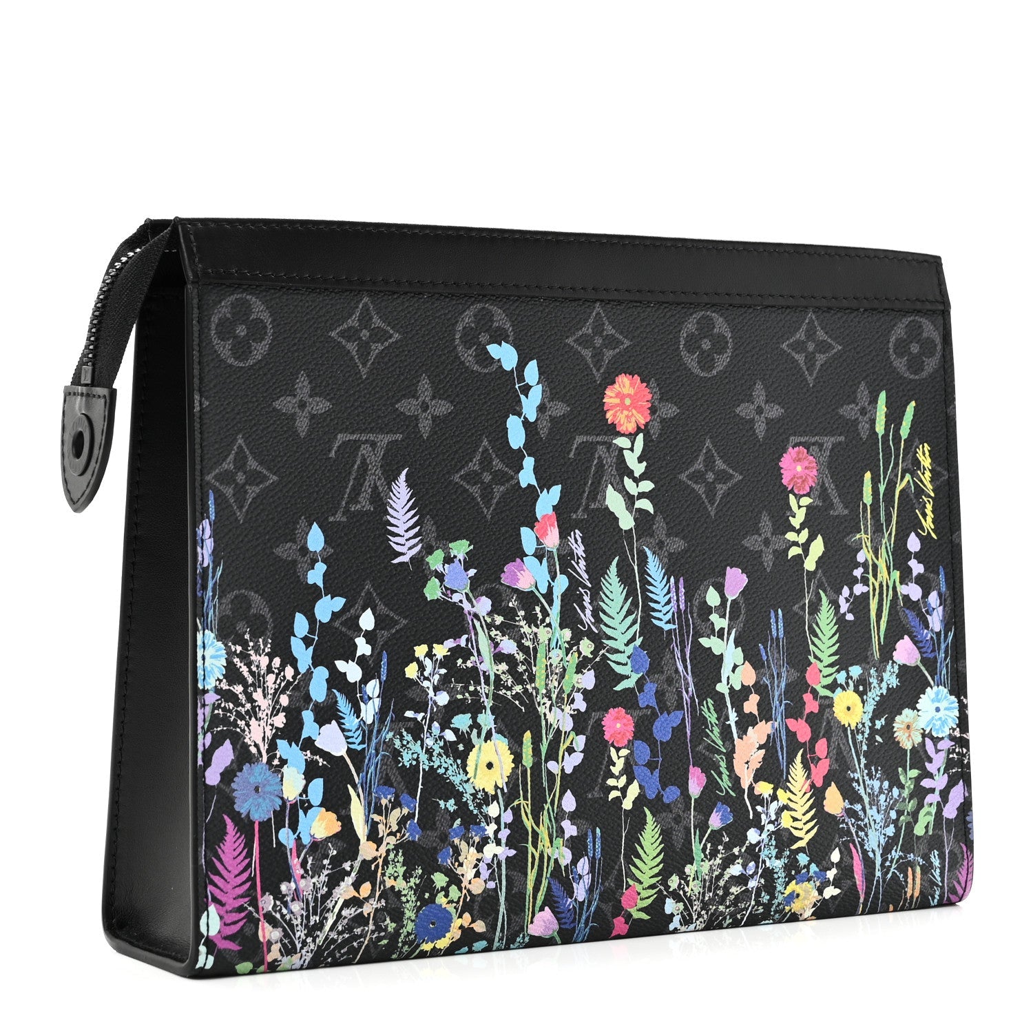 Louis Vuitton Monogram Eclipse Folia Pochette Voyage MM