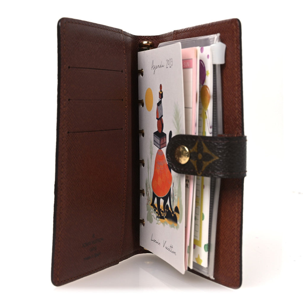 Louis Vuitton Monogram Panda Small Ring Agenda Cover