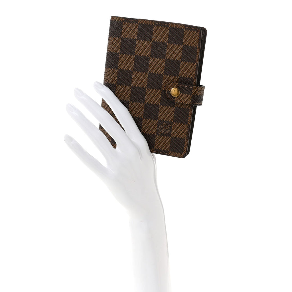 Louis Vuitton Damier Ebene Small Ring Agenda Cover
