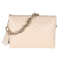Louis Vuitton Cream Monogram Puffy Lambskin Coussin MM