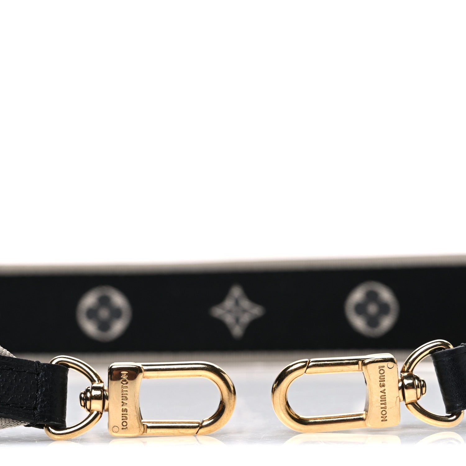 Louis Vuitton Jacquard Diane Shoulder Strap Black Ivory