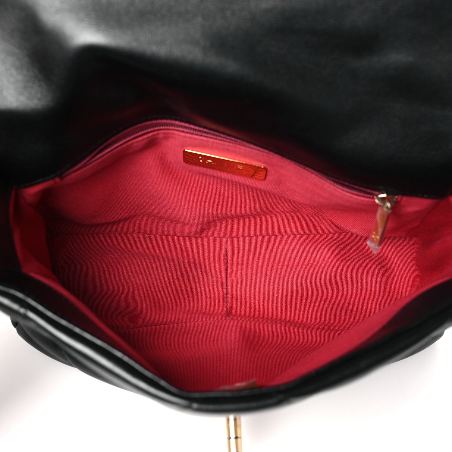 Chanel Lambskin Quilted Medium Chanel 19 Flap Black