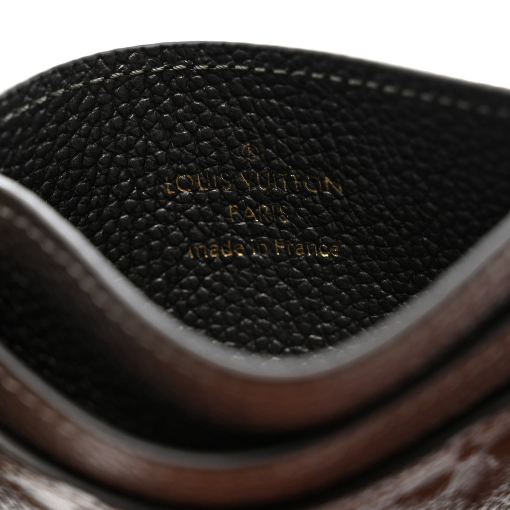 Louis Vuitton Empreinte Monogram LV Charms Card Holder Gunmetal