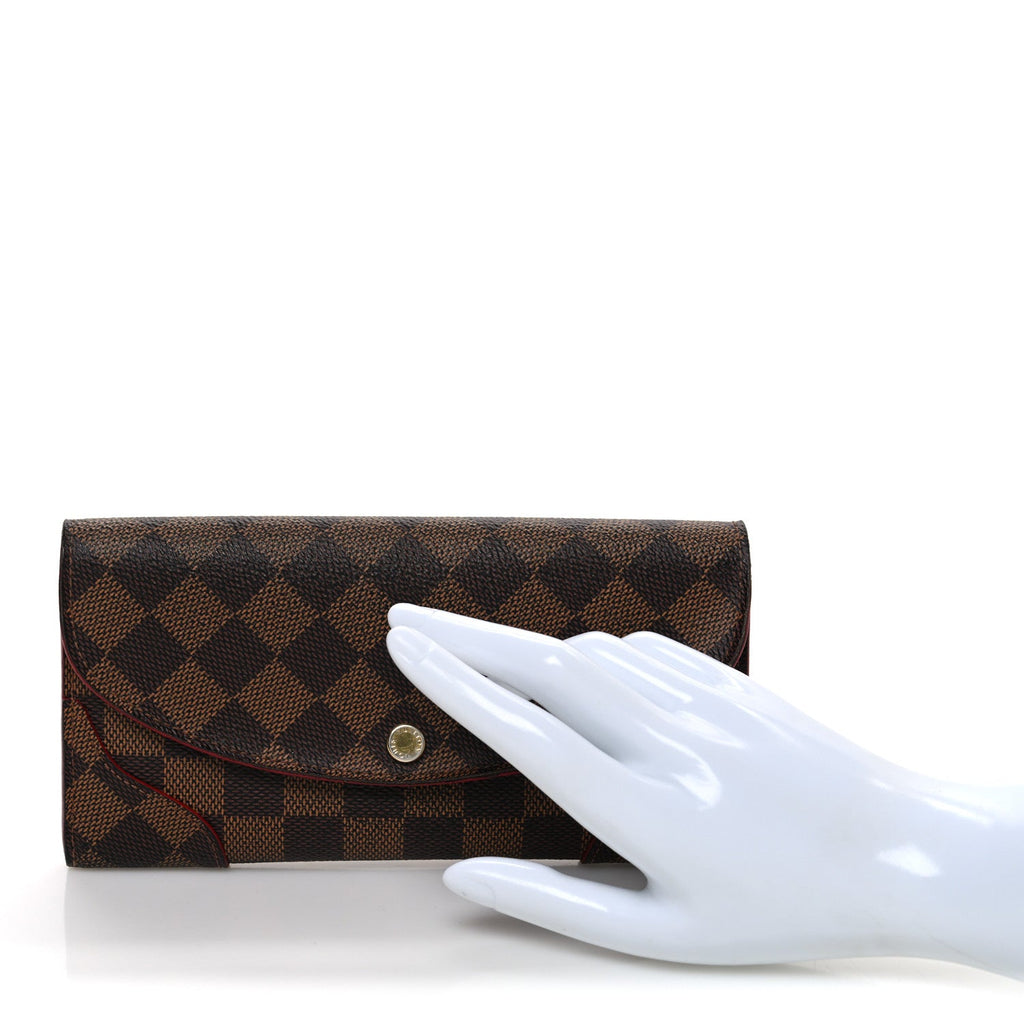 Louis Vuitton Monogram Emilie Wallet Red