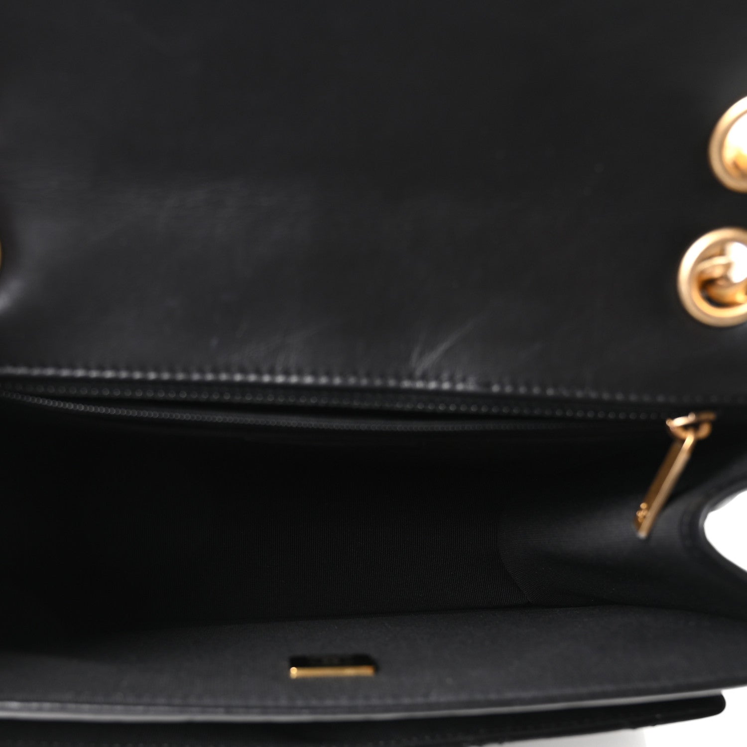 Chanel Aged Calfskin Quilted Double You Backpack Black