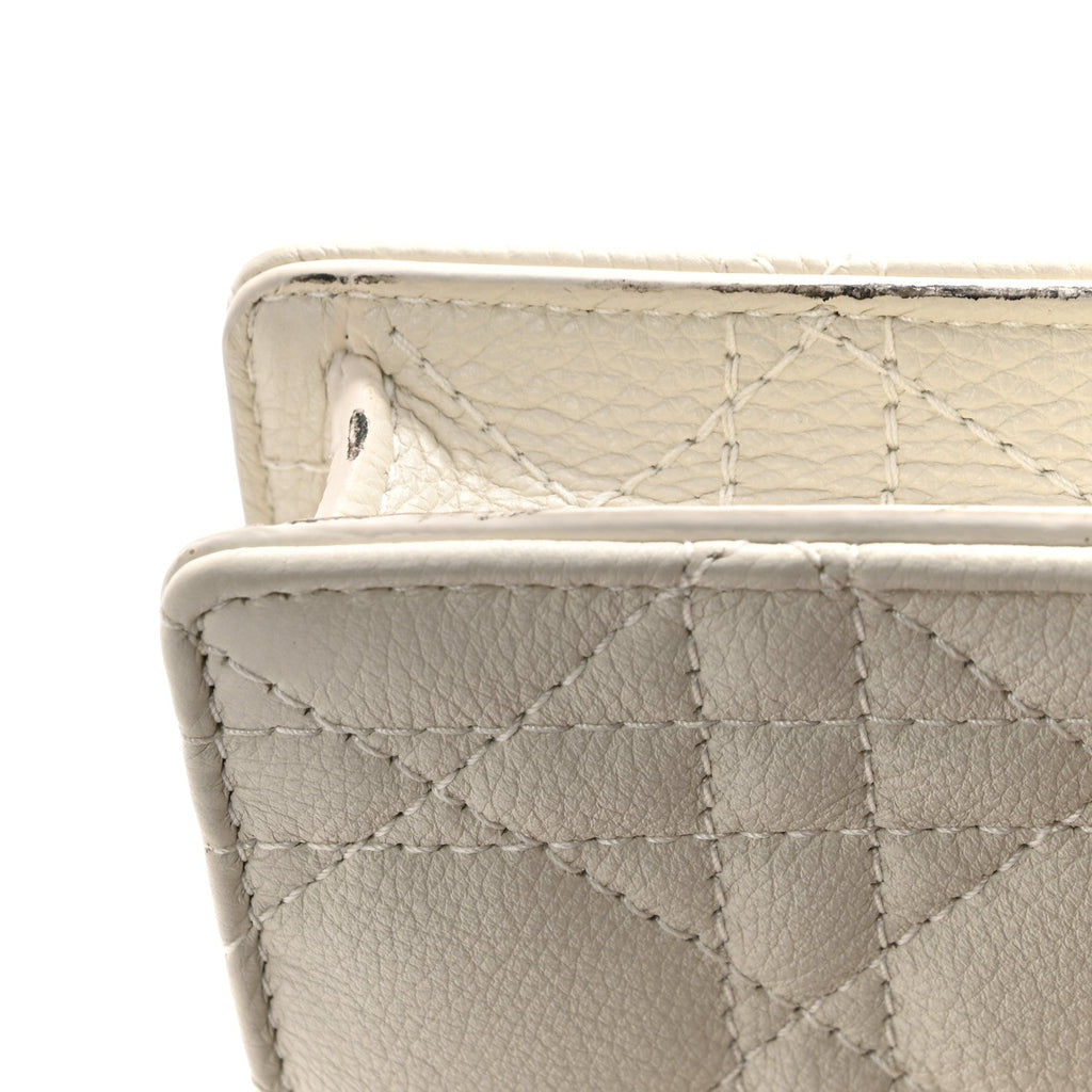 Christian Dior Supple Calfskin Caro Pouch with Chain Latte