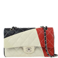 Chanel 2013-2014 White Lambskin Medium Classic Double Flap Shoulder Bag