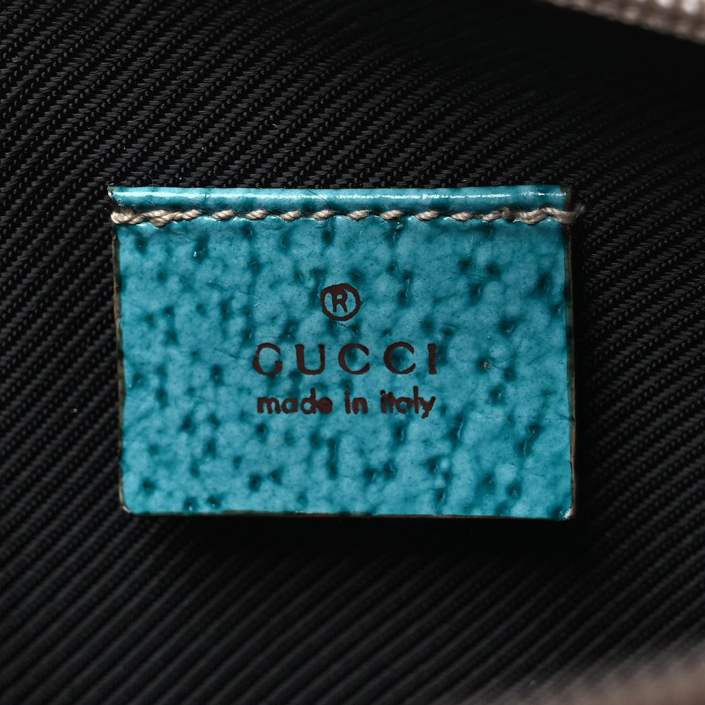 Gucci Monogram GG Cosmetic Case Turquoise
